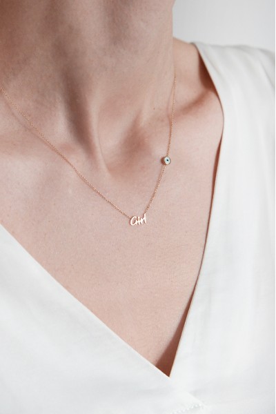 Κολιέ Ροζ Χρυσό 9Κ Girl