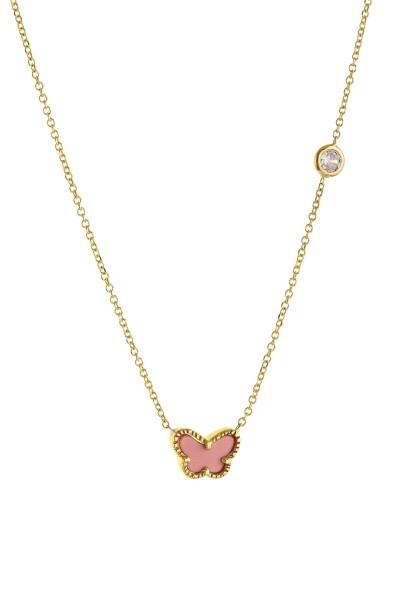 Κολιέ Χρυσό 9Κ Chic Πεταλούδα