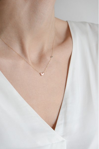 Κολιέ Χρυσό 9Κ Chic Πεταλούδα