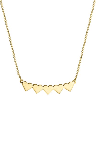 Κολιέ Χρυσό 9Κ Heart Line