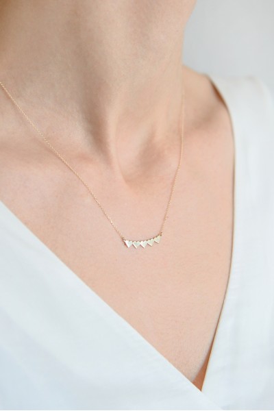 Κολιέ Χρυσό 9Κ Heart Line