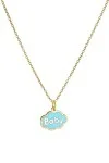 Κολιέ Χρυσό 9Κ Baby Blue