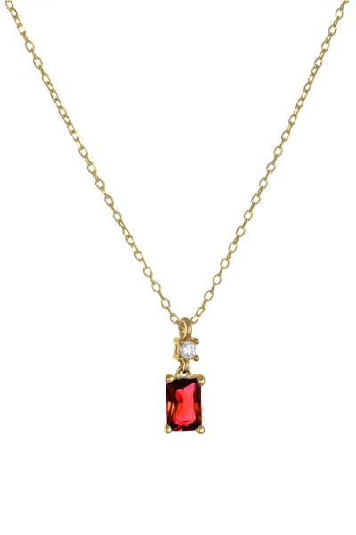 Κολιέ Χρυσό 9Κ Red Dot Ρουμπίνι