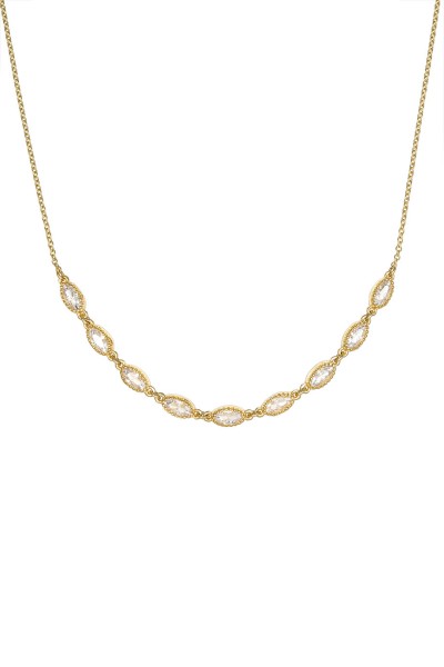 Κολιέ Χρυσό 9Κ Shiny Ovals