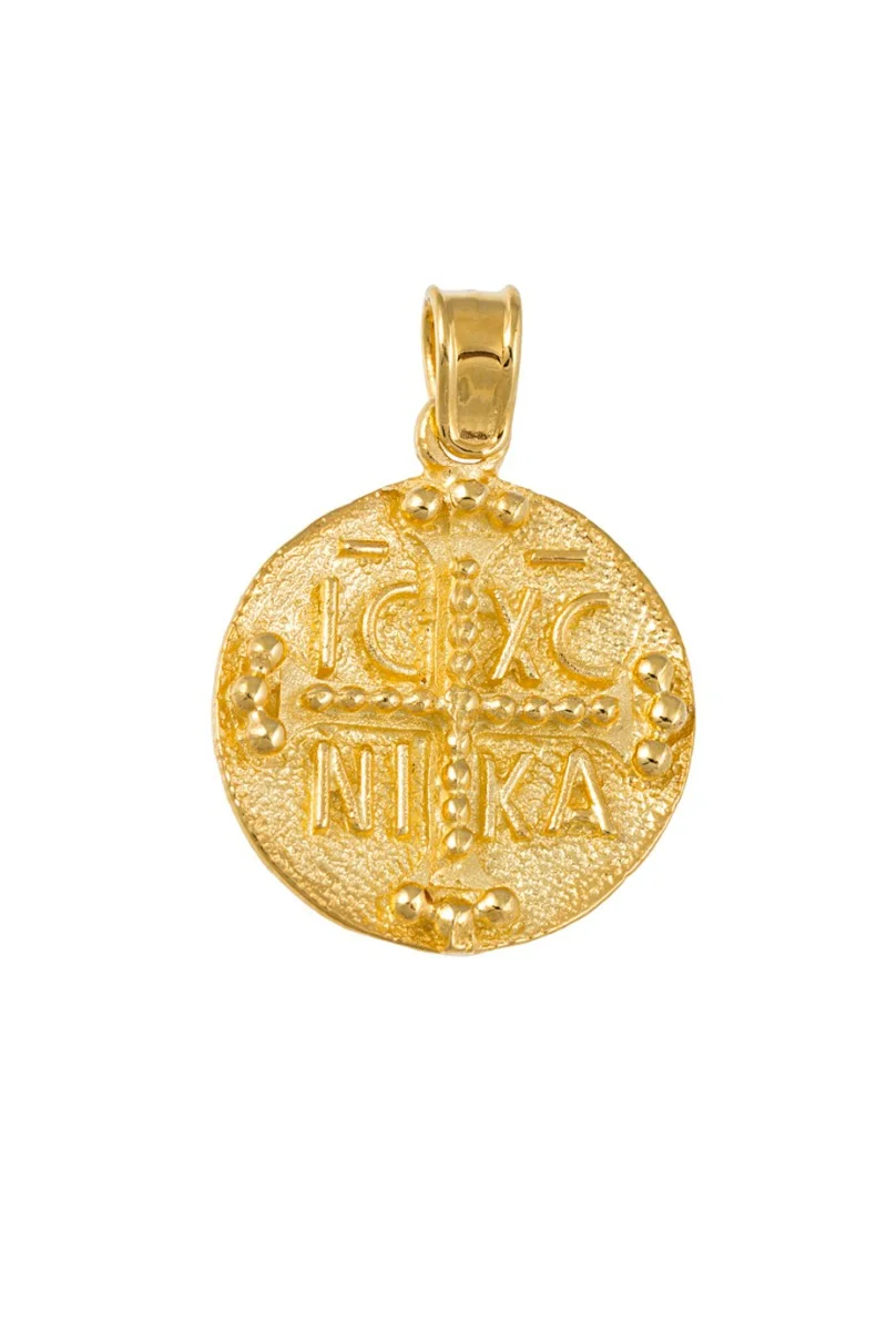 Φυλαχτό Κωνσταντινάτο Χρυσό 9Κ Elite 20mm