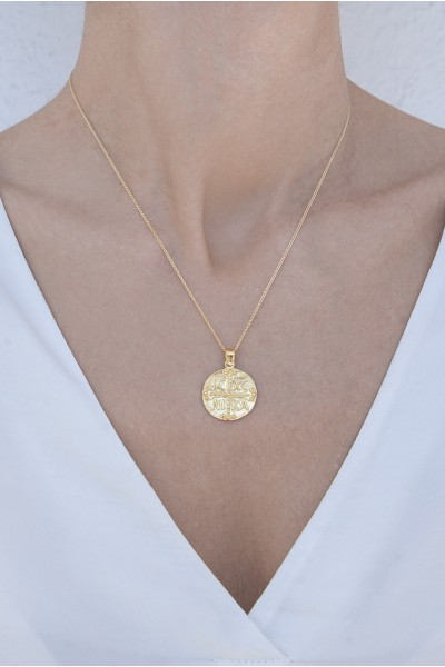 Φυλαχτό Κωνσταντινάτο Χρυσό 9Κ Elite XL 22mm