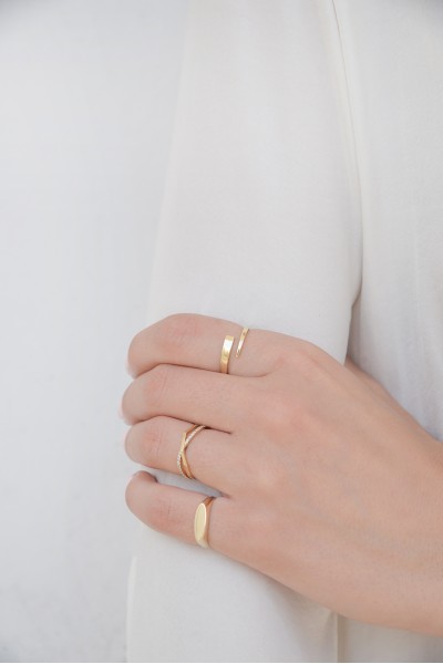 Δαχτυλίδι Χρυσό 14Κ Mirror