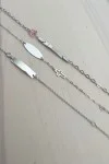 Βραχιόλι Λευκόχρυσο 9Κ Ταυτότητα Label It
