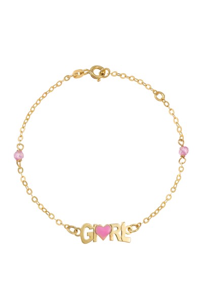 Βραχιόλι Χρυσό 9Κ Girl