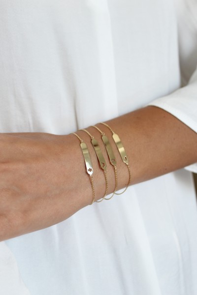 Βραχιόλι Χρυσό 9Κ Ταυτότητα Πεταλούδα