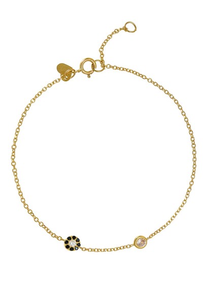 Βραχιόλι Χρυσό 9Κ Ματάκι Πετράτο