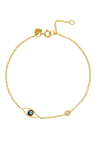 Βραχιόλι Χρυσό 9Κ Ματάκι Φίλντισι
