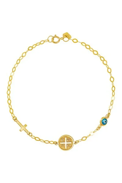 Βραχιόλι Χρυσό 9Κ Κωνσταντινάτο