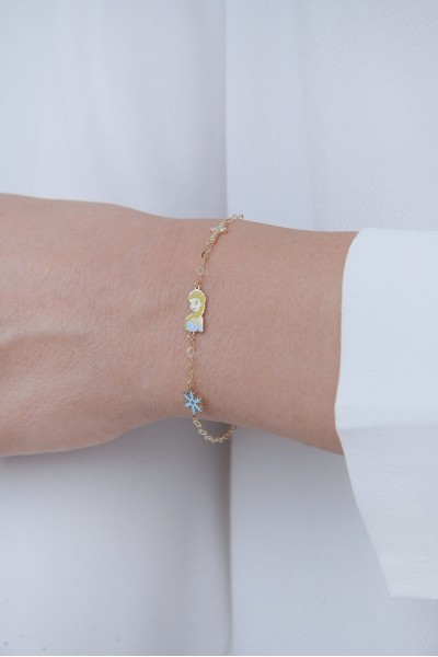 Βραχιόλι Χρυσό 9Κ Frozen