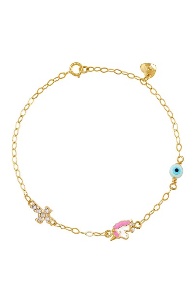 Βραχιόλι Χρυσό 9Κ Μονόκερος