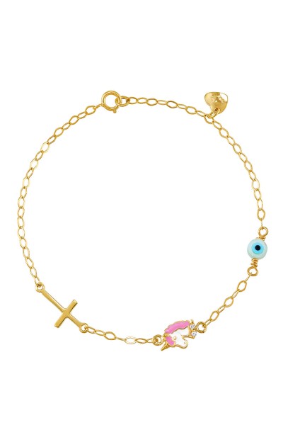 Βραχιόλι Χρυσό 9Κ Μονόκερος