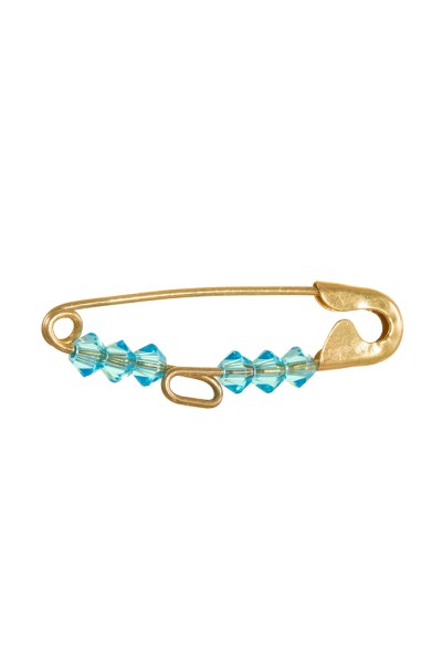 Παιδική Χρυσή 9Κ Παραμάνα Γαλάζια