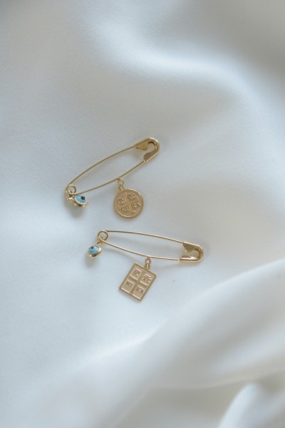 Παιδική Χρυσή 9Κ Παραμάνα Ορθογώνιο Κωνσταντινάτο