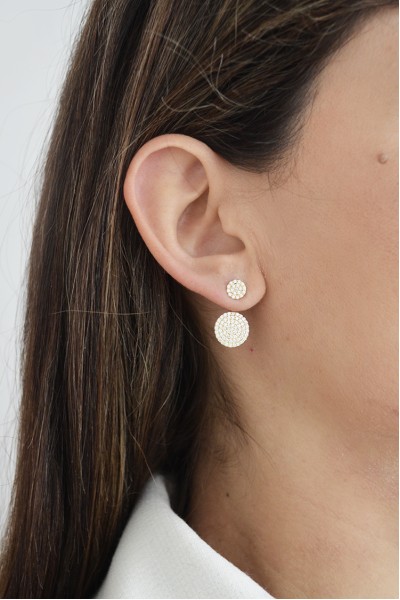 Σκουλαρίκι Μονό Χρυσό 14Κ Stone Paradise