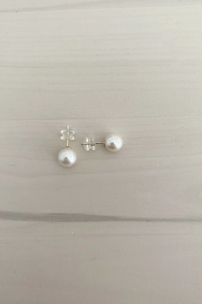Σκουλαρίκι Χρυσό 14Κ Μαργαριτάρι 6-6.5mm