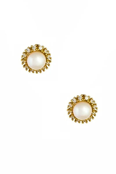 Σκουλαρίκι Χρυσό 14Κ Pearl Total Chic