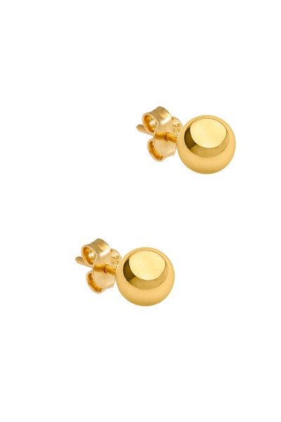 Σκουλαρίκι Χρυσό 14Κ Φούσκες Λουστρέ 4mm