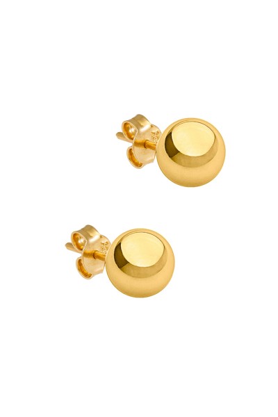 Σκουλαρίκι Χρυσό 14Κ Φούσκες Λουστρέ 8mm