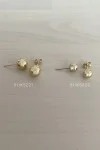 Σκουλαρίκι Χρυσό 14Κ Φούσκες Λουστρέ 8mm