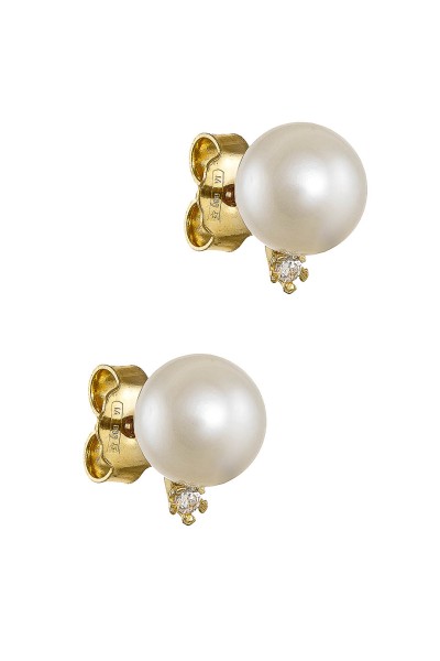 Σκουλαρίκι Χρυσό 14Κ Pearl Chic Dot