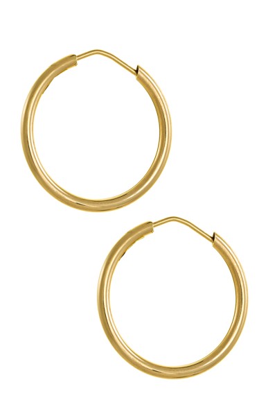 Σκουλαρίκι Χρυσό 14Κ Κρίκος 3cm