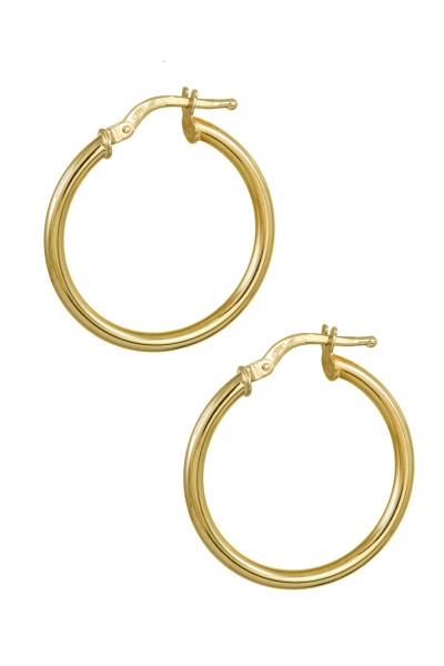 Σκουλαρίκι Χρυσό 14Κ Κρίκος 3cm