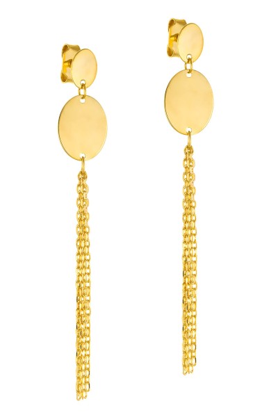 Σκουλαρίκι Χρυσό 14Κ Shiny Rain