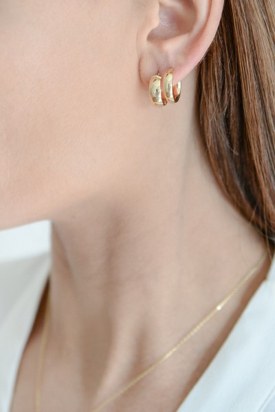 Σκουλαρίκι Χρυσό 14Κ Κρίκος Small