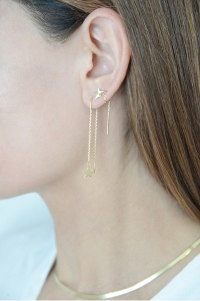 Σκουλαρίκι Χρυσό 14Κ Star Fun