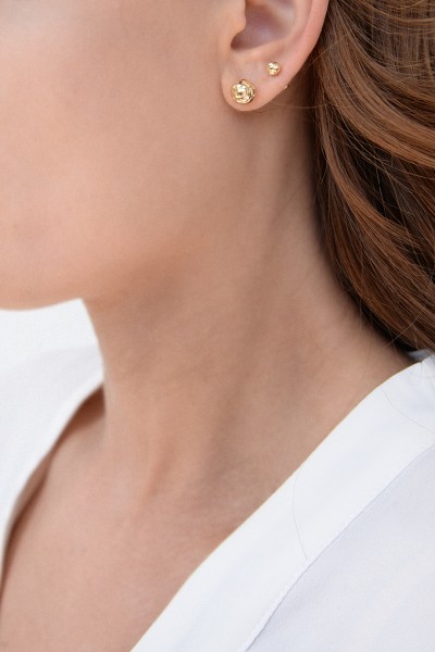 Σκουλαρίκι Χρυσό 14Κ Shiny Party 8mm