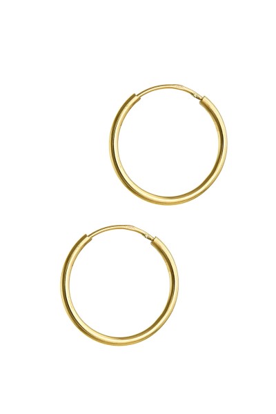 Σκουλαρίκι Χρυσό 14Κ Κρίκος Λεπτός 1.5cm