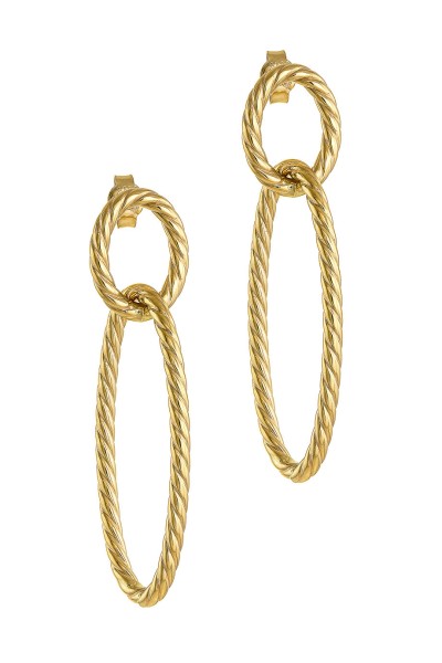 Σκουλαρίκι Χρυσό 14Κ Πλεξούδα Long 5490