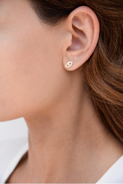 Σκουλαρίκι Χρυσό 14Κ Like An Eye