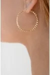 Σκουλαρίκι Χρυσό 14Κ Κρίκος Disco 3.5cm