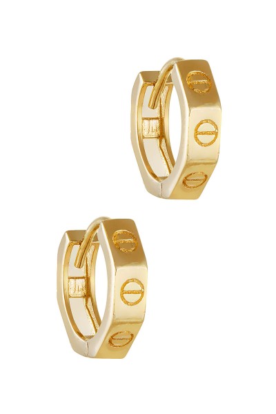 Σκουλαρίκι Χρυσό 14Κ Κρίκος Eternal Love