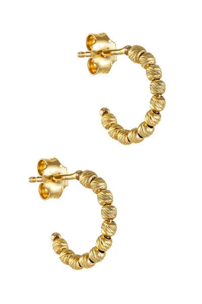 Σκουλαρίκι Χρυσό 14Κ Κρίκος Circle Mini Dolce Vita 1.3cm