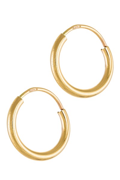 Σκουλαρίκι Χρυσό 14Κ Κρίκος 1.5cm