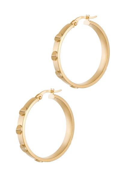 Σκουλαρίκι Χρυσό 14Κ Κρίκος Eternal Love