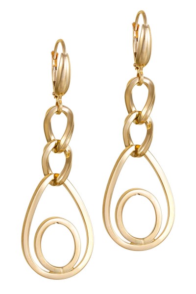 Σκουλαρίκι Χρυσό 14Κ Blogger Style Long 6206