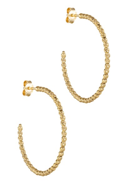 Σκουλαρίκι Χρυσό 14Κ Κρίκος Circle Dolce Vita 3.3cm