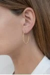 Σκουλαρίκι Χρυσό 14Κ Κρίκος Circle Dolce Vita 3.3cm