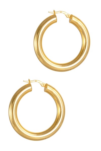 Σκουλαρίκι Χρυσό 14Κ Κρίκος Χοντρός 3.5cm