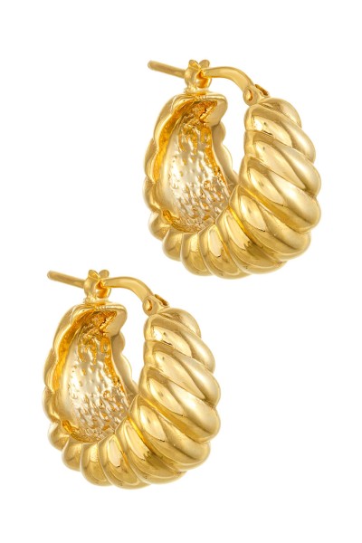 Σκουλαρίκι Χρυσό 14Κ Bomb It Croissant