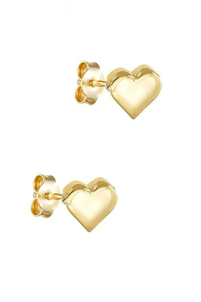 Σκουλαρίκι Χρυσό 14Κ Gold Shiny Heart