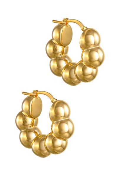 Σκουλαρίκι Χρυσό 14Κ Κρίκος Bomb It Bubbles